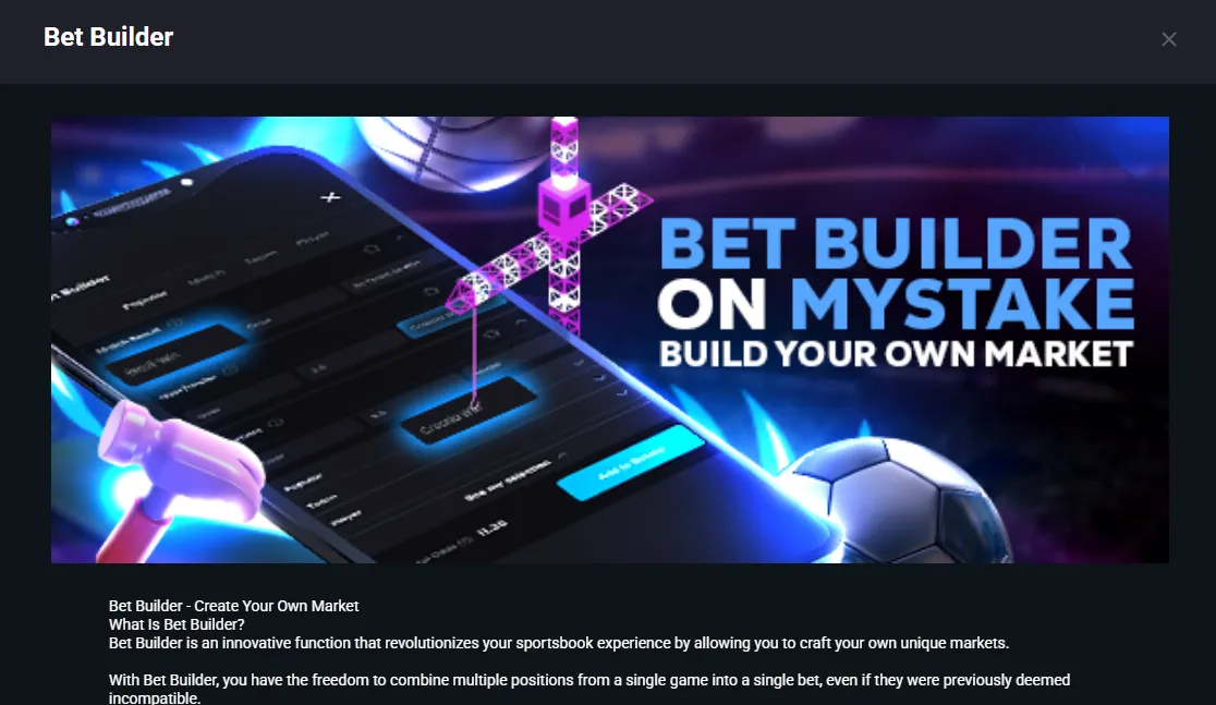 Pre-match and live sportsbook betting features