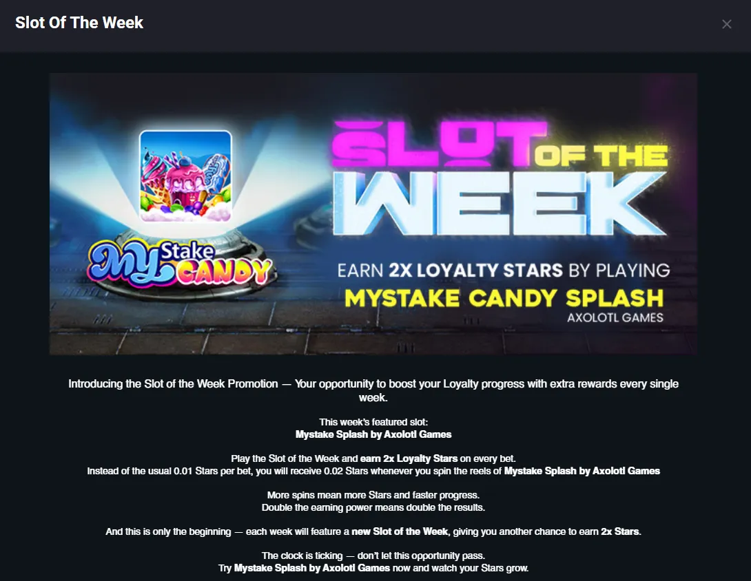 Casino promotion information